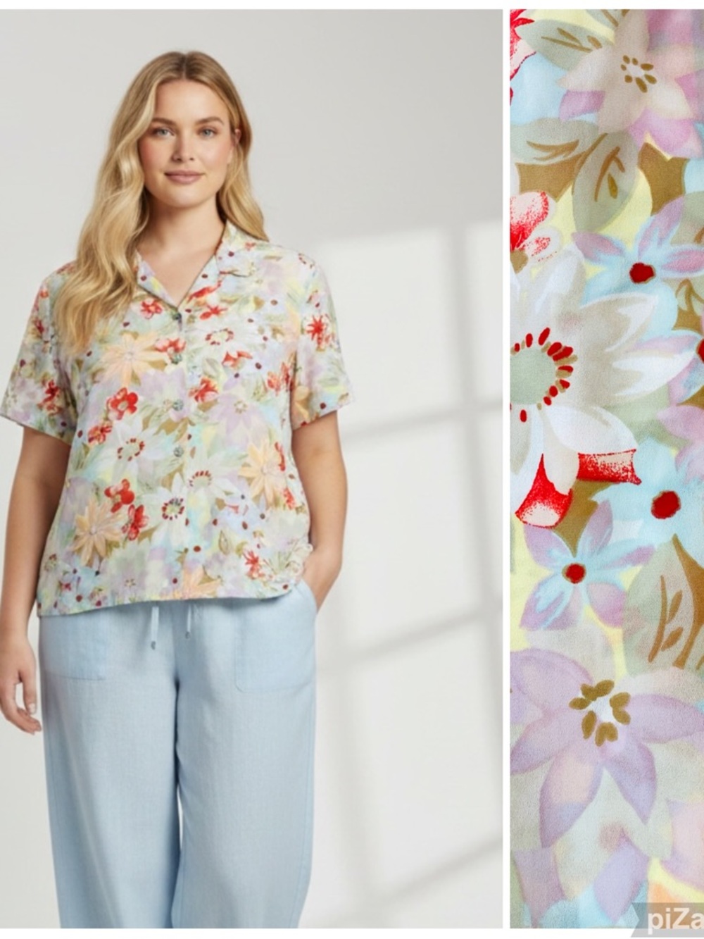 VINTAGE GRAFF Floral Blouse